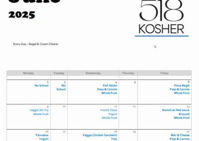May Hot Lunch Menu